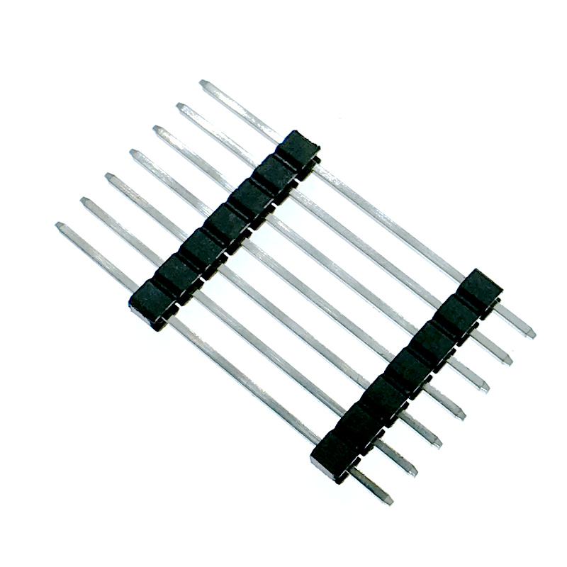 2.54mm 1x7p 180 ° DIP SINGLE FILO DOBLE PIN DE PLÁSTICO DE PINO 3MM-13MM-6MM